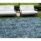 Homeroots 8' X 10' Denim and Gray Oriental Washable Non Skid Indoor Outdoor Area Rug 563751 - alternate 1