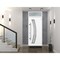 Vdomdoors Steel Door Deux 6500 White Transom Window Stainless Inserts Single Modern Painted-W36xH80+16-Left I DEUX6500EXD-WS-W36 x H80+16-Left-hand Inswing - alternate 5