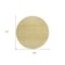 Homeroots 8' Gold Ivory And Taupe Round Tribal Washable Indoor Outdoor Area Rug 582622 - alternate 8