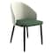 Leisuremod Paradiso Collection Modern Dining Seat in Taupe, with Green Fabric Seat PC50TPG - alternate 1