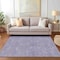 Homeroots 9' X 12' Purple And Ivory Geometric Washable Indoor Outdoor Area Rug 614111 - alternate 8