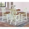 Whitewood Industries Rectangular Fixed Top Extension Pedestal Dining Table W/ 4 Counter Height Stools, 36 in W, 48 in H K79-36RXT-6B-S102-4 - alternate 4