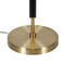 Homeroots 25" Black and Gold Metal Two Light Table Lamp With White Drum Shade 524307 - alternate 8
