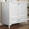 Flash Furniture Haven 36 Inch Bathroom Vanity w/Sink, Storage Cabinet w/Soft Close Doors and Bottom Drawer, White FS-BN-4-36-KD-WH-GG - alternate 6
