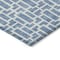 Homeroots 9' X 12' Denim Blue And Ivory Geometric Washable Indoor Outdoor Area Rug 594849 - alternate 7
