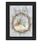 Homeroots Blessed Wreath Black Framed Print Wall Art 529981 - alternate 4
