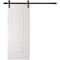 Sartodoors Barn Door 28 x 80 inches, BASIC 9772 White, 6.6FT Rail Track Heavy Hardware Set, Solid Panel Inte BASIC9772BD-B-SKIN-28 - alternate 1