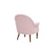 Homeroots 33" Pink And Brown Linen Arm Chair 534143 - alternate 6