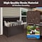 Pure Garden 113 Gallon Lockable Outdoor Deck Storage Box for Cushions, Coffee Finish 50-LG1345 - alternate 5