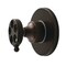 Kingston Brass Single-Handle Six-Way Diverter Valve with Knurled Handle and Round Trim Kit, Oil Rubbed Bronze KS4035RKX - alternate 1