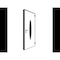 Vdomdoors Front Exterior Prehung Steel Door Ronex1277 Black Enamel Transom Window Sidelite Stainless Inserts RONEX1277EXD-BLK-W36xH80+16-RH-I - alternate 7