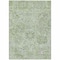Homeroots 8' X 10' Mint Green And Gray Damask Washable Indoor Outdoor Area Rug 603776 - alternate 7