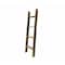 Homeroots 4 Step Rustic Black Wood Ladder Shelf 380324 - alternate 1