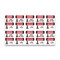 Signmission OSHA Sign, Hard Hat Area Bilingual, 5in X 3.5in Decal, 10PK, 3.5" W, 5" H, Hard Hat Area Bilingual OS-DS-D-35-VV-1292-10PK - alternate 1