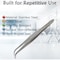 A2Z Scilab Tweezers, Fine Serrated Tip Curved Lab Forceps, 4.5 inch, Stainless Steel A2Z-ZR1123 - alternate 4