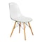 Leisuremod Dover Plastic Dining Chair with Beech Wood Eiffel Legs EP19WG - alternate 1