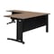 Regency Fusion Desk Shell, 72 in W X Wood, Metal, Noble Oak MLDS723042NO - alternate 6