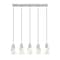 Z-Lite Aimie 5-Light Linear Chandelier, 7 in W, Brushed Nickel 828P7-5L-BN - alternate 5