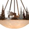 Vaxcel Yellowstone 4-Light 24 in. Wide Burnished Bronze Rustic Moose Bowl Pendant Light Amber Glass PD55624BBZ - alternate 7