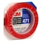 3M Floor Marking Tape, vinyl, Solid, Red, 3/4 in W., 5.2 mil Thickness 471 - alternate 7