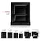 Smarty Had A Party 6.5" Black Square Plastic Cake Plates (120 Plates), 120PK 6906-CASE - alternate 4