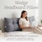 Lavish Home Triangle Headboard Pillow Queen, Gray, 59 in x 19.6 in HT-PILLOW6-Q - alternate 5