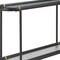 Homeroots 52" Black and Clear Glass Solid Wood and Steel Oval Console Table With Shelf 668876 - alternate 5