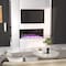 Edendirect 40-in W Black Wall mount LED Flat wall Electric Fireplace with Remote Control Included ZR-TS36 - alternate 7