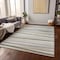 Homeroots 10' X 14' Ivory And Gray Striped Washable Indoor Outdoor Area Rug 597336 - alternate 8