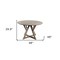 Homeroots 48" Brown Rounded Solid Wood Pedestal Base Dining Table 380463 - alternate 4