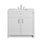 James Martin Vanities Bellshire 36" Single Vanity, Bright White w/ 3 CM White Zeus Silestone Top 660-V36-BW-3WZ - alternate 1