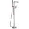 Delta Ara Single Handle Floor Mount Tub Filler Trim with Hand Shower T4767-SSFL - alternate 1