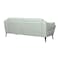 Homeroots 87" Mint Green Leather Sofa With Black Legs 546413 - alternate 13