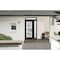 Vdomdoors Front Exterior Prehung FiberGlass Door Frosted Glass / Manux 8312 Matte Black / Sidelight and Trans MANUX8312EXD-BLK-W36+16 x H80+16-RH - alternate 4