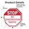 Signmission Stop No Construction Traffic, 6 inch X 6 inch, Vinyl Decal, 2PK OC-D-2PACK-6-110 - alternate 4