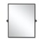 Homeroots 38" Black Metal Framed Standing Mirror 565108 - alternate 1