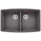 Blanco Performa Equal Double Bowl, Cinder 441473 - alternate 1