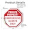 Signmission Private Property Campground Guests, 4 inch X 4 inch, Vinyl Decal, 2PK OC-D-2PACK-4-31 - alternate 4