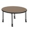 Regency Round Kee Height Adjustable Mobile Classroom Activity Table, 36 in W, 36 in L, Noble Oak TB36RNDNOAPCGY - alternate 5