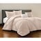 Homeroots Blush Queen Polyester 180 Thread Count Washable Down Comforter Set 528972 - alternate 6