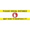 Signmission Social Distance Wait Here To Maintain 6 Ft Non-Slip Floor Made in USA, 16" x 16", FD-2-R-16-99977 FD-2-R-16-99977 - alternate 1