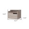 Homeroots 13" Gray Wood One Drawer Floating Nightstand 546199 - alternate 8