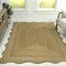 Jonathan Y Seaside Cottage Scallop Edge Jute Natural/White 3 ft. x 5 ft. Area Rug RNF200A-3 - alternate 1