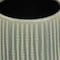 Homeroots Green Ceramic 25 Ounce Striped Round Distressed Pot Planter 487415 - alternate 5
