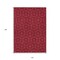 Homeroots 10' X 14' Red Black And Ivory Geometric Washable Indoor Outdoor Area Rug 596763 - alternate 7