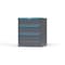 Strong Hold 3 drawer cabinet - (1x 8ft, 1x 9ft, 1x 10ft) - Blue accents - Keyed Different S3036-PPDAS-0306FS - alternate 3