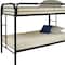 Homeroots Black Twin Over Twin Metal Bunk Bed 285197 - alternate 4