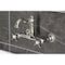 Kingston Brass Two-Handle Wall Mount Bridge Kitchen Faucet, Polished Nickel KS3256BEX - alternate 3