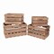 Homeroots Set of Four Brown Solid Wood Crate, 4PK 487672 - alternate 3