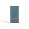 Strong Hold 14 drawer cabinet - (6x 2ft, 6x 3ft, 2x 5ft) - Blue accents - Keyed Alike S3060-PPAAS-1401FS - alternate 1
